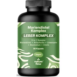 nature flow Leberkomplex Mariendistel Artischocke Löwenzahn Kapseln 90 St.