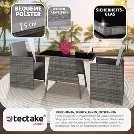 Tectake Lausanne Set 3-tlg. grau