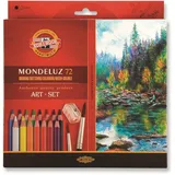 Koh-I-Noor KOH Aquarell Künstlerfarbstifte 72er Set + Spitzer u Pinsel