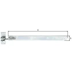 GAH Tor-Ladenband verstellbar 460mm Stahl, galvanisch verzinkt