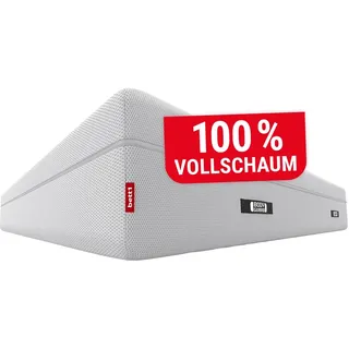 Bett1.de Die bett1.de Boxspring Matratze - 28 cm hoch, ohne Metall-Federn, aus 100% Vollschaum, Härtegrad weich/fester, 90x190