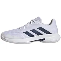 adidas Courtjam Control Tennis Shoes, Cloud White/Team Navy/Cloud White, 43 1/3 EU