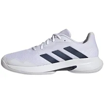 adidas Courtjam Control Tennis Shoes, Cloud White/Team Navy/Cloud White, 43 1/3 EU
