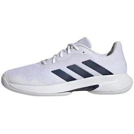 adidas Courtjam Control Tennis Shoes, Cloud White/Team Navy/Cloud White, 43 1/3 EU