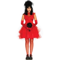 Leg Avenue Kostüm Geisterbraut, Kleide Dich wie die Braut von Beetlejuice rot M