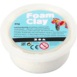 Creativ Company 78921, Modellierton, Weiß, Kind, Kunststoff-Topf, 35 g, 1 Stück(e) - Weiß