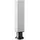 Hammerbacher Schreibtisch weiß quadratisch, 4-Fuß-Gestell silber 80,0 x 80,0 cm