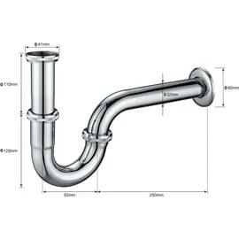 Belvit Waschbecken Komplettset 60 cm Keramik mit Armatur/Eckventil