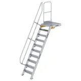 MUNK Aluminium-Treppe mit Plattform 60° 10 Stufen (300370)