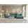 kaiser möbel Ecksofa Moderne aus Veloursstoff Salvador Grand L 318 cm, Ecksofa, Tiefe Sitzflächen,Premium-Velours Salvador,Design Soft-Cube blau