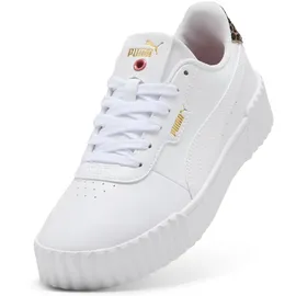 Puma Carina 3.0 Animal Flair Damen Weiß/Grau/Gold 38,5