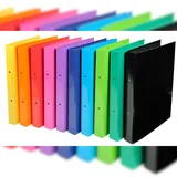 Exacompta Iderama Ringbuch 2-Ringe farbsortiert 4,0 cm DIN A4, 10 St.