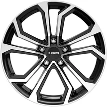 itWHEELS Ella gloss black polished Alufelge 16 Zoll ET45 5x108 ML73.1