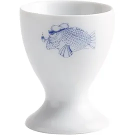 Kahla 207401A00612X Ahoi Marie Eierbecher mit Fuß Fischschwarm