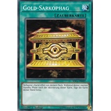 SDCL-DE027 - Gold-Sarkophag - Common - DE - im Set mit Ultrapro Toploader - Yugioh