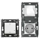 Legrand N4501C Gateway + Steckdose Weiß