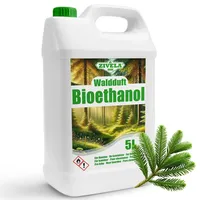 Bioethanol 96,6% 5L | Bio Alkohol Waldduft 96,6% 5L | Bioethanol für Kamin, Tischkamin, Bioethanol Kamin | Bioethanol Waldduft | Saubere Verbrennu...