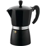 Florina Espressokocher 6 Tassen Schwarz