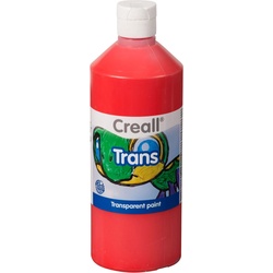 Creall Transparante Verf Rood, 500ml