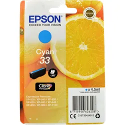 Epson Tinte C13T33424012 Cyan 33  cyan
