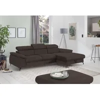 Cotta Ecksofa »Kitty L-Form«, Modern, L-Form, Bodenfreiheit 12,5 cm braun