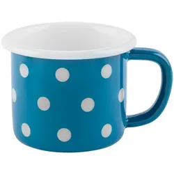 Sallys Emaille Tasse - groß gepunktet