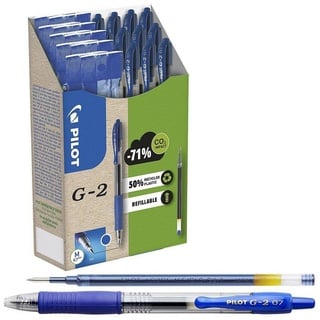 Pilot Pen Pilot Gelschreiber G2-7 2605003G12M 0.4mm, bl 12+12Minen