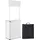 Vevor Tragbare Messetheke Messetresen, 785 x 380 x 1815 mm Messestand Ausstellungs-Thekenständer, Faltbarer Promotion-Einzelhandels-Bartisch, Rezeption Messestand mit Aufbewahrungsregal, Tragetasche