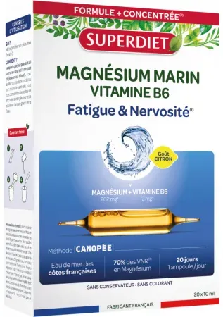 Super Diet Marinemagnesium + Vitamin B6 Ampullen 20x10ml