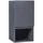 [en.casa] Hängeschrank Overath 30x30x60 cm Grau Badezimmerschrank, Medikamentenschrank mit Schranktür und offenen Ablagefach
