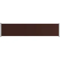 vidaXL Ausziehbare Seitenmarkise 140 x 600 cm braun 313374