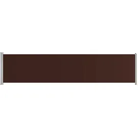 vidaXL Ausziehbare Seitenmarkise 140 x 600 cm braun 313374