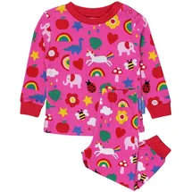 Toby Tiger Schlafanzug mit Spielzeug Print in rosa | Gr.: 98