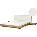 Beliani Zen 160 x 200 cm LED Braun