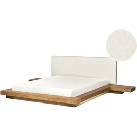 Beliani Zen 160 x 200 cm LED Braun