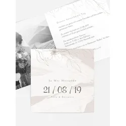Einladungskarten zur Hochzeit selbst gestalten mit Spruch und Fotos im Onlinedesigner bei Meine-Kartenmanufaktur.de