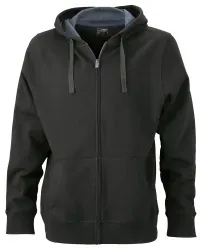 James® & Nicholson Kapuzen-Sweatjacke JN595 JN595 , 1 Stück, Größe: M