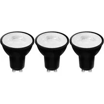 LED's light LED-Spot GU10 MR16 Warmweiß 3er-Set Schwarz