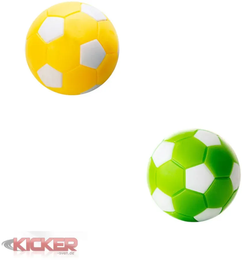 Kickerball in Fussball Optik zweifarbig