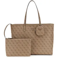 GUESS Power Play II Large Tech Tote Latte Logo