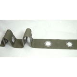 Gerster Gardinen Ösenband - Gerster, Polyester, Klassisch, Taupe, 10 cm breit, 2 Meter, für alle Gelegenheiten