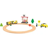 Playtive Spielset City Holz Holzbahn Spiel Kinder