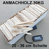 Anmachholz 30kg Fichte mit ca. 20-36cm Länge Brennholz Holzlatten Kaminholz