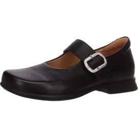 THINK! Damen PENSA chromfrei gegerbte nachhaltige Halbschuhe, SCHWARZ 0000