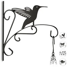 Relaxdays Blumenhaken mit verschiedenen Motiven schwarz