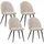 Albatros Esszimmerstuhl Capo Stoff beige 4er Set