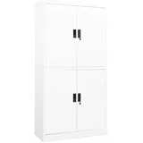 vidaXL Aktenschrank 90x40x180 cm Weiß