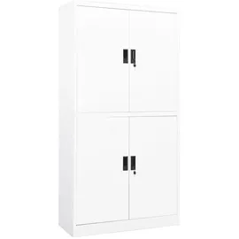 vidaXL Aktenschrank 90x40x180 cm Weiß