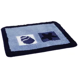 KLEINE WOLKE Badteppich »Beach«, LxBxH: 65x55x2 cm - blau