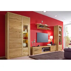 vogl möbelfabrik Vitrine VOGL MÖBELFABRIK "Toronto", braun (wildeiche teilmassiv), B:105cm H:191cm T:42cm, Schränke, Vitrine, in 2 Breiten Breite 52 und Breite 105 cm, teilmassiv, Rahmenoptik